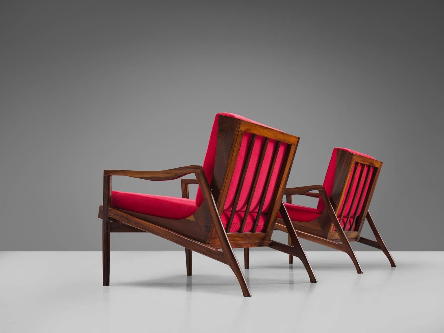 Brazilian Easy Chairs by Liceu de Artes e Officios In Good Condition In Waalwijk, NL
