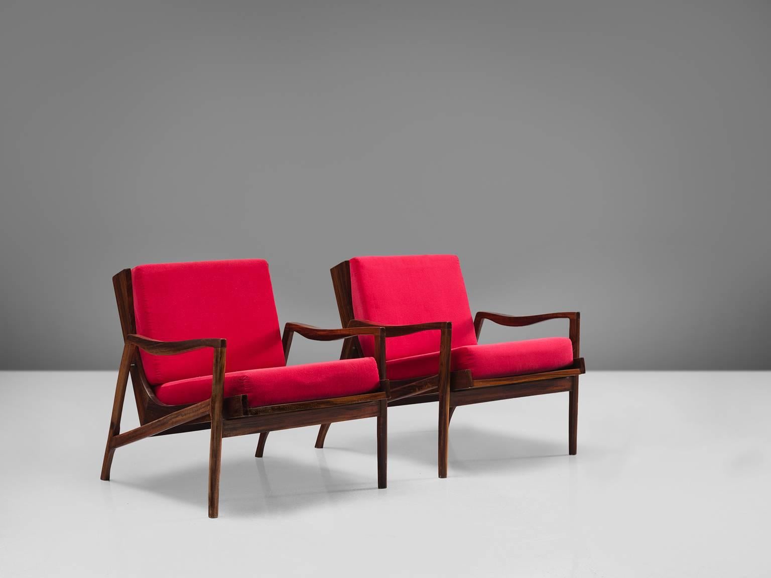 Mid-20th Century Brazilian Easy Chairs by Liceu de Artes e Officios