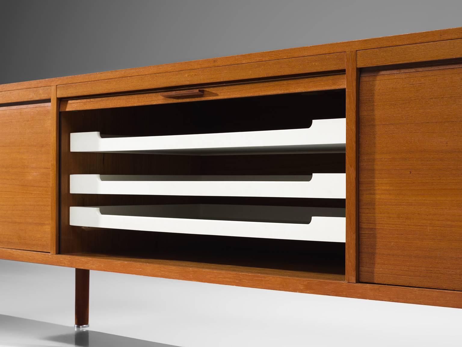 Scandinavian Modern Kai Kristiansen Low Tambour Sideboard