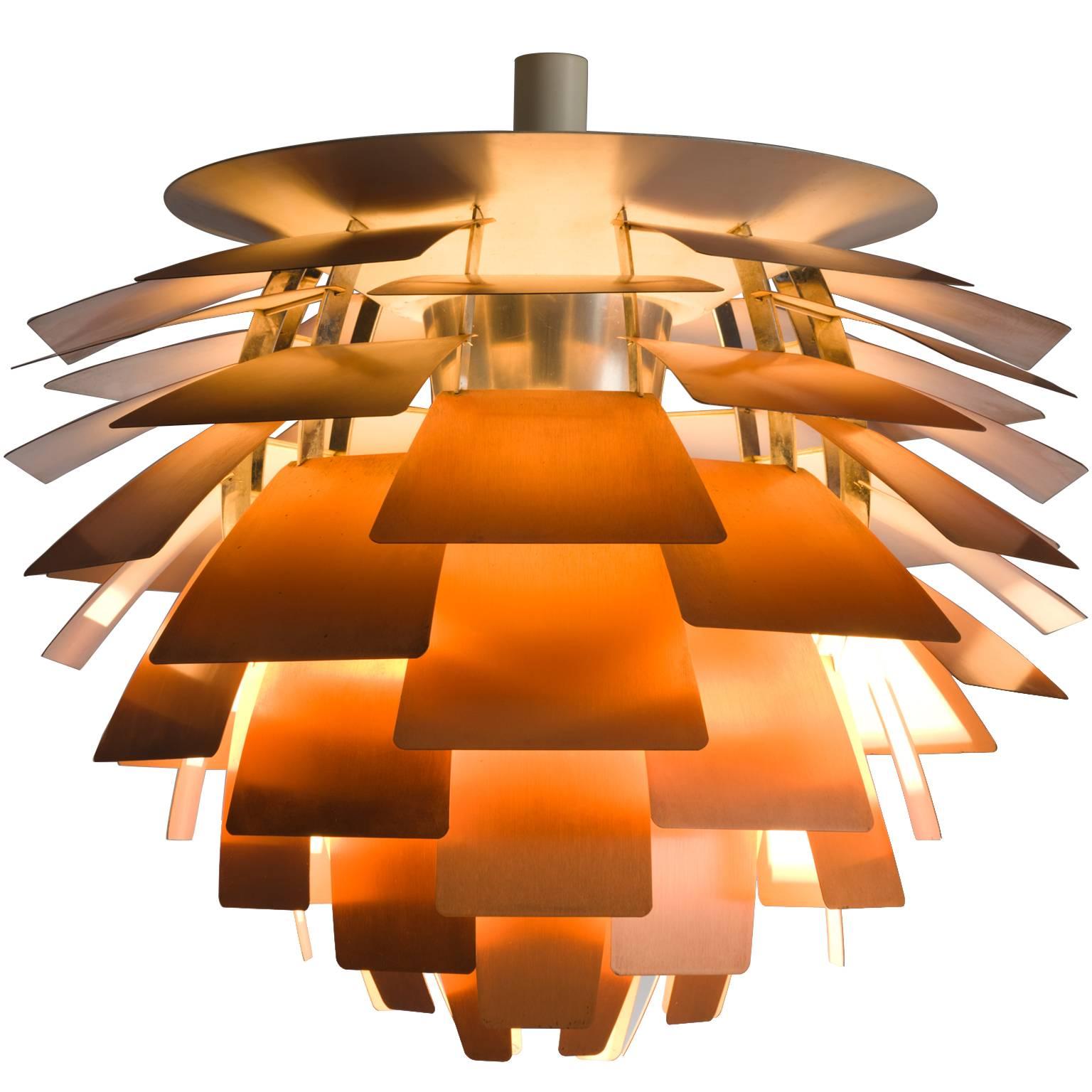 Early 'PH Artichoke' Pendant for Louis Poulsen with Copper Shades