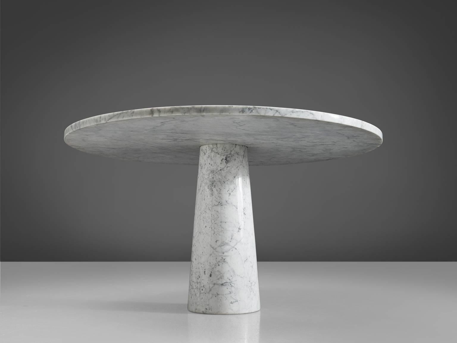 Italian Angelo Mangiarotti Postmodern Marble Centre Table, 1970s