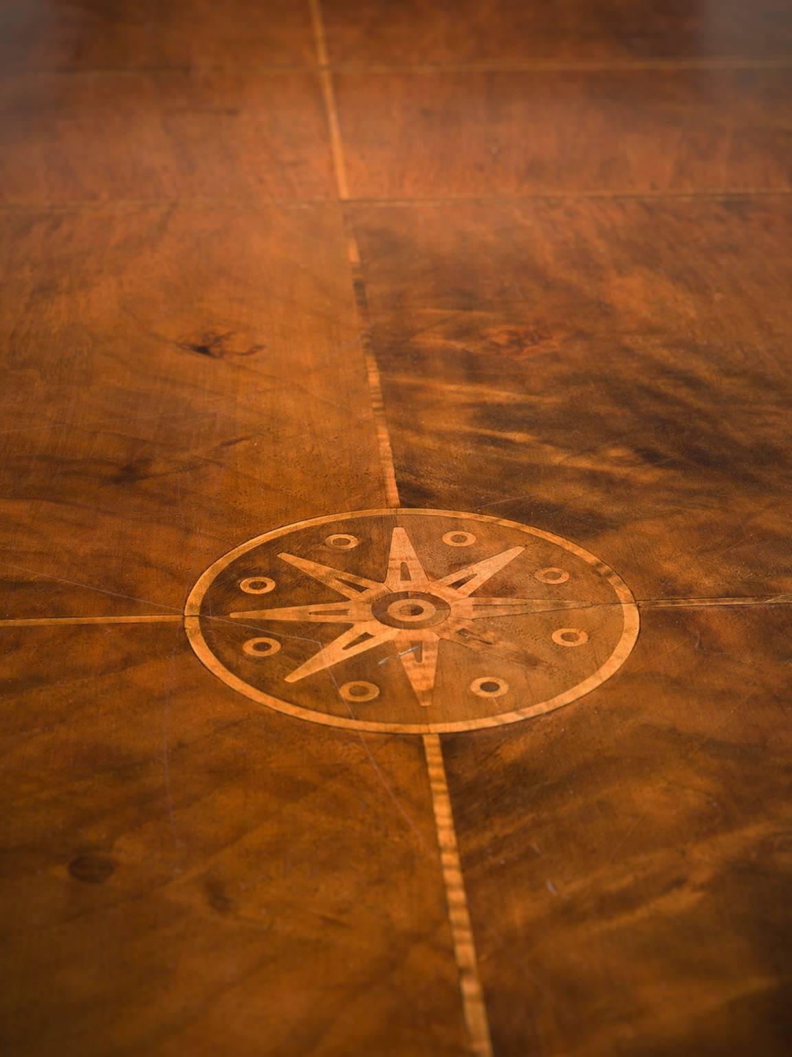 Large Conference Table in Walnut with Inlay 2