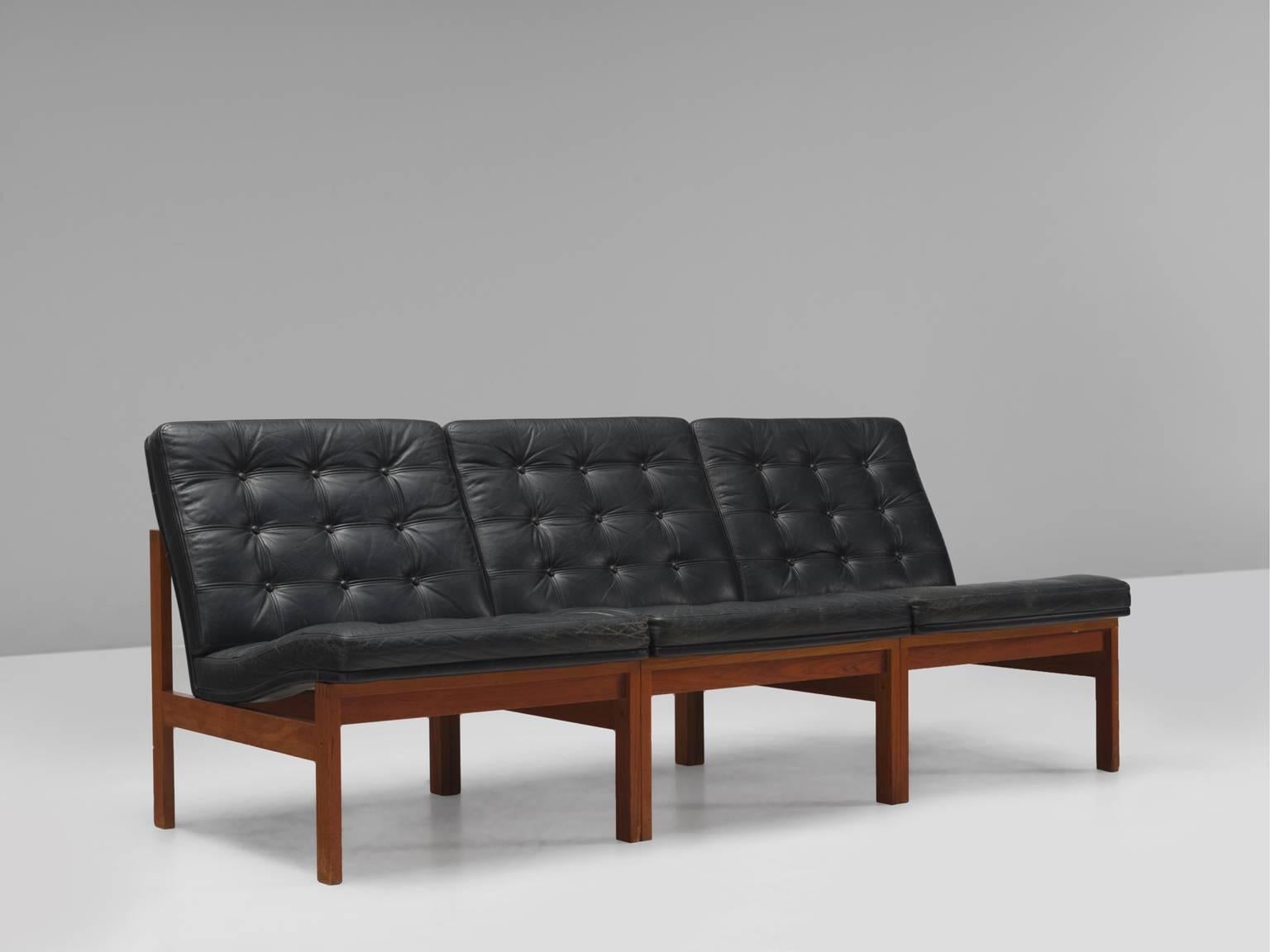 Scandinavian Modern Ole Gjerløv-Knudsen & Torben Lind Three-Seat Sofa