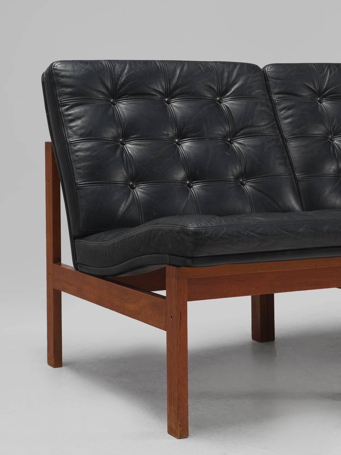 Leather Ole Gjerløv-Knudsen & Torben Lind Three-Seat Sofa
