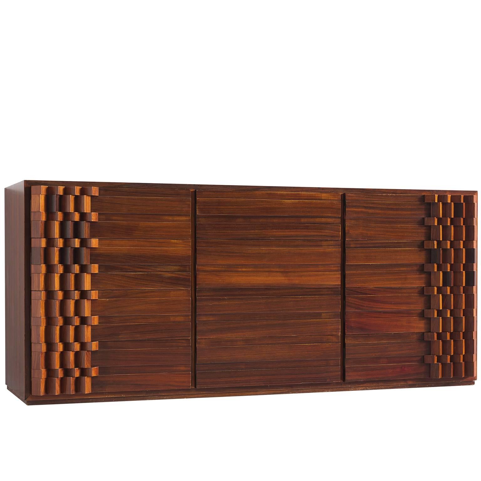 Luciana Frigerio Graphic Credenza in Rosewood
