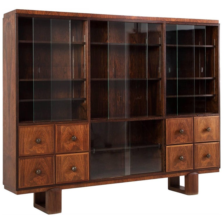 Large Art Deco TwoSection Display For Sale at 1stDibs