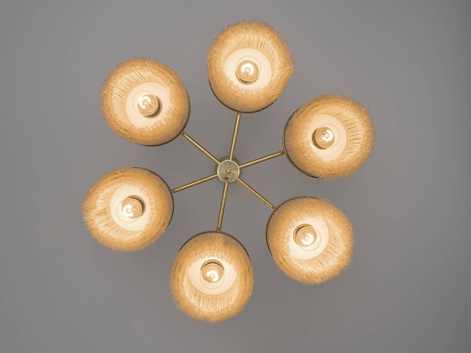 Late 20th Century Swedish Silk String Chandelier by Hans-Agne Jakobsson