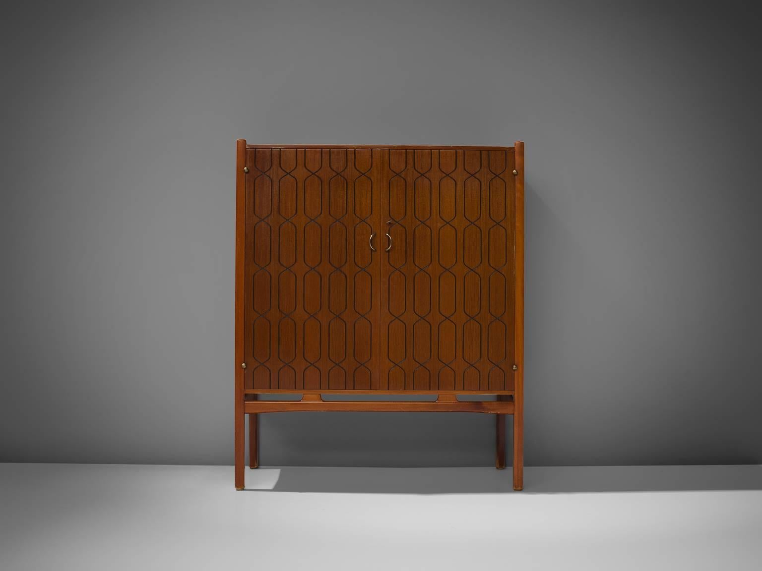 Scandinavian Modern David Rosén 'Napoli' Cabinet in Mahogany