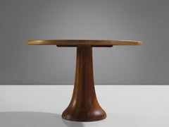 Italian Inlayed Oak Pedestal Centre Table
