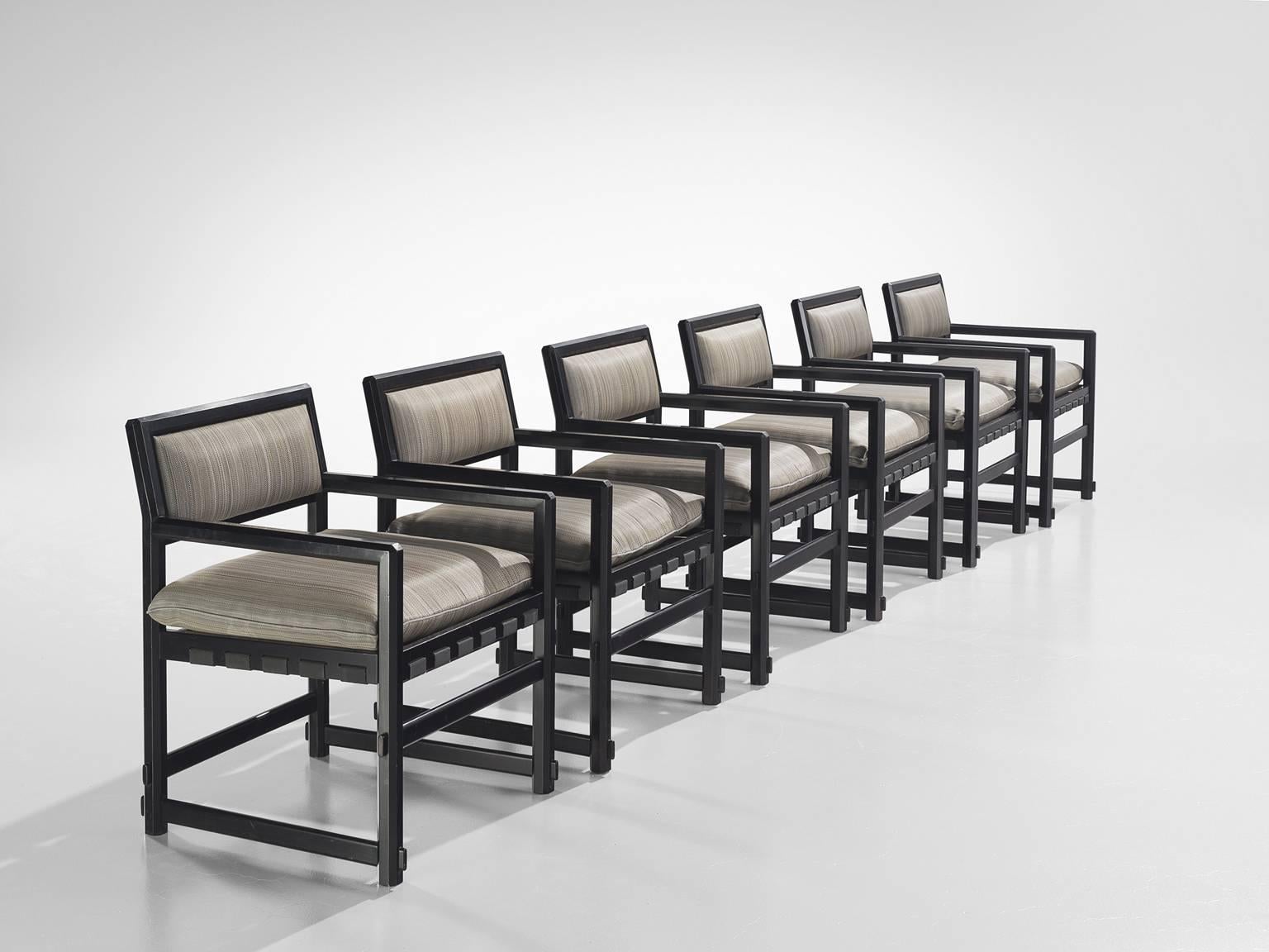 Mid-Century Modern Edward Wormley Set of Six Dining Chairs for Mobiel Universel