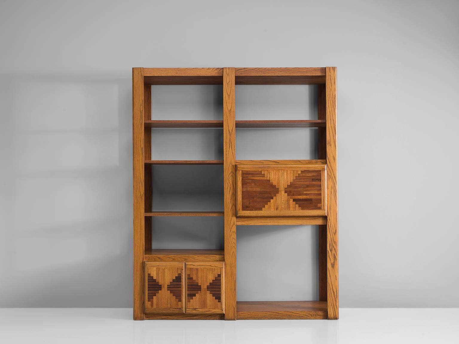 Mid-Century Modern Custom-Built Italian Bookcase