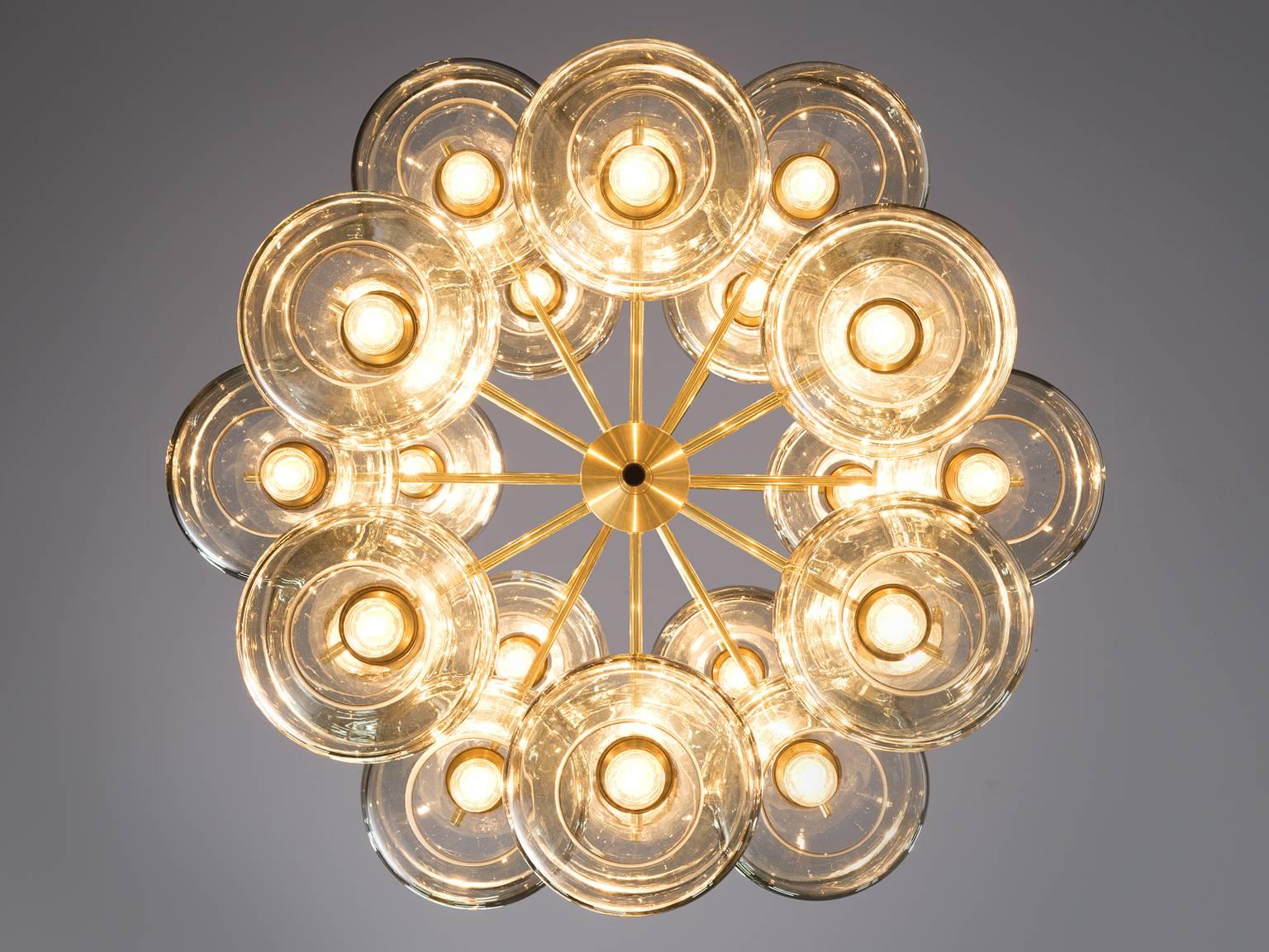 Large Swedish Chandeliers by Holger Johansson, 1952 1