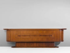 A.A. Patijn Large Sideboard in Walnut and Burl Wood