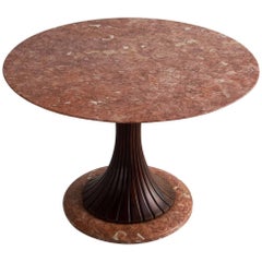 Osvaldo Borsani Round Marble Dining Table