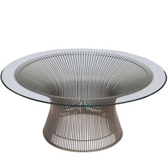 Warren Platner for Knoll Coffee Table with Glass