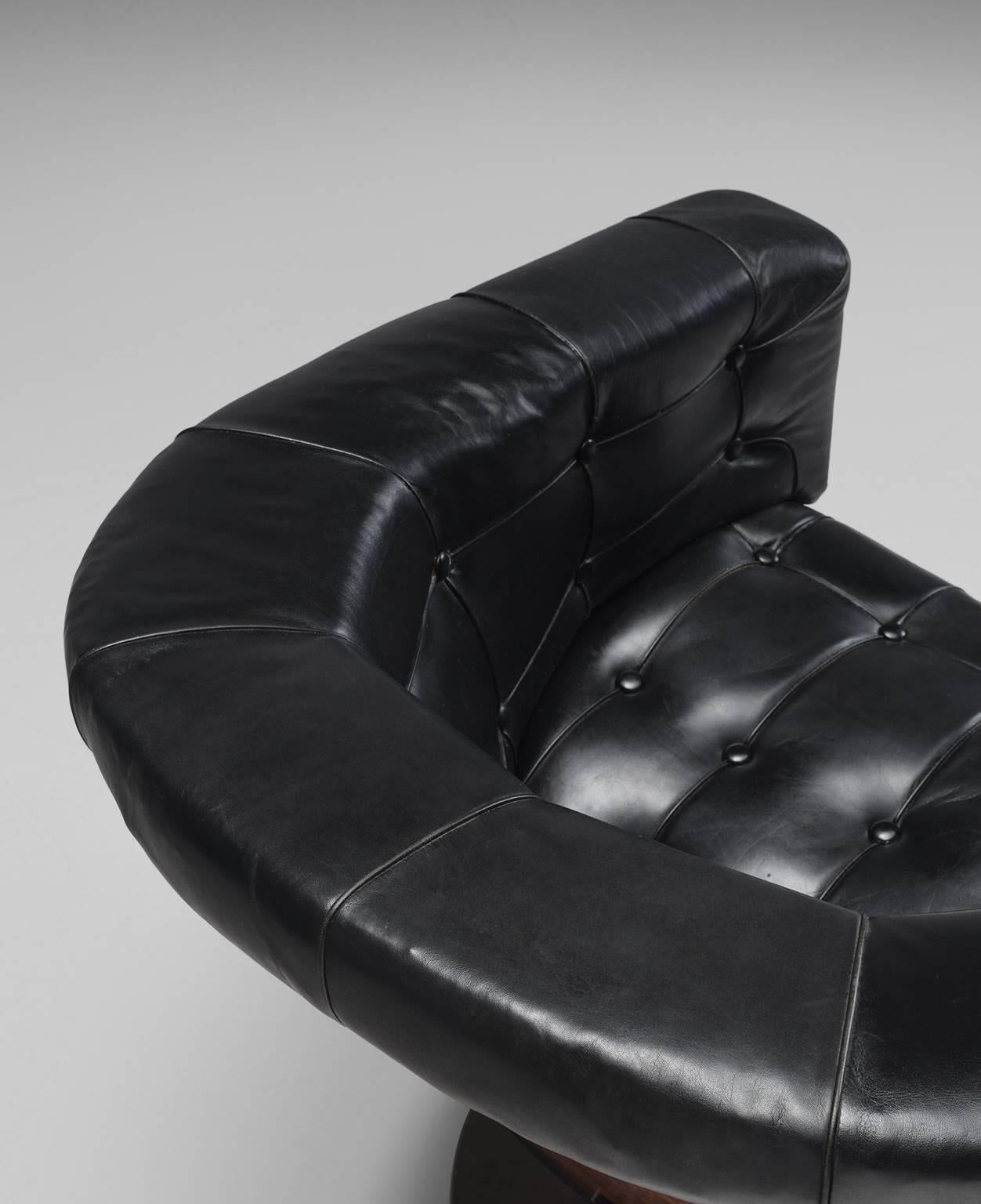 Martin Grierson 'London' Chairs in Leather and Rosewood 1
