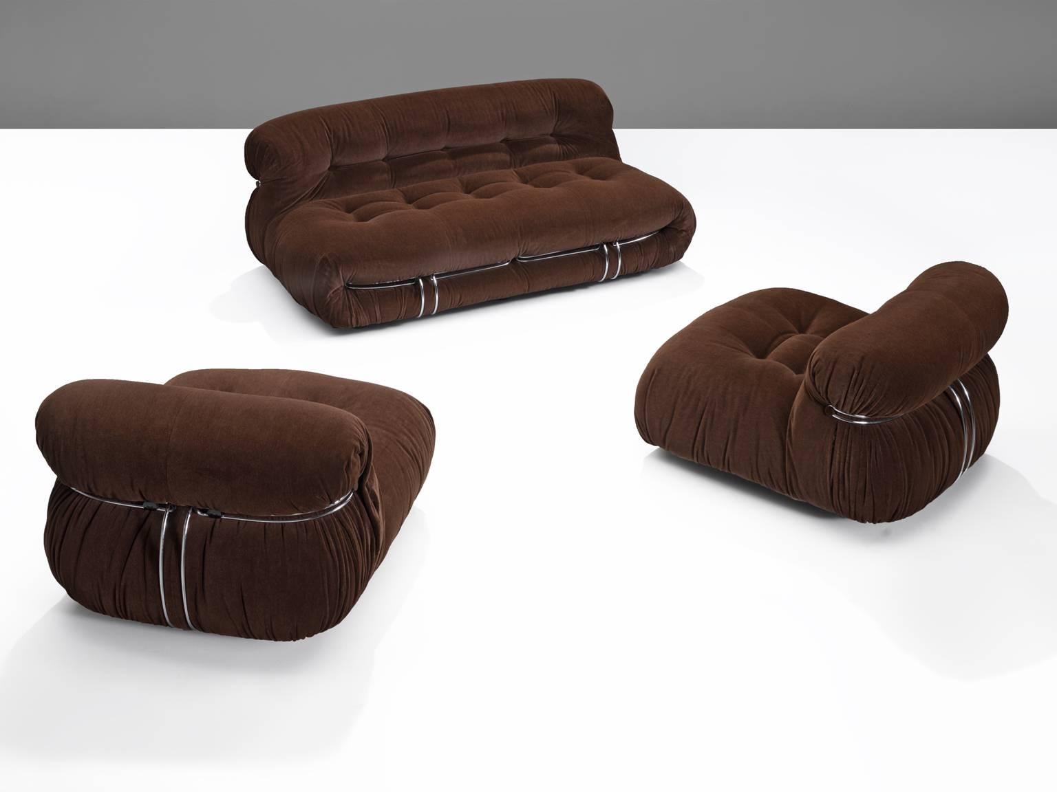 Italian Afra & Tobia Scarpa 'Soriana' Sofa