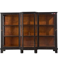 Grande Vitrina Art Deco in Wood e vetro