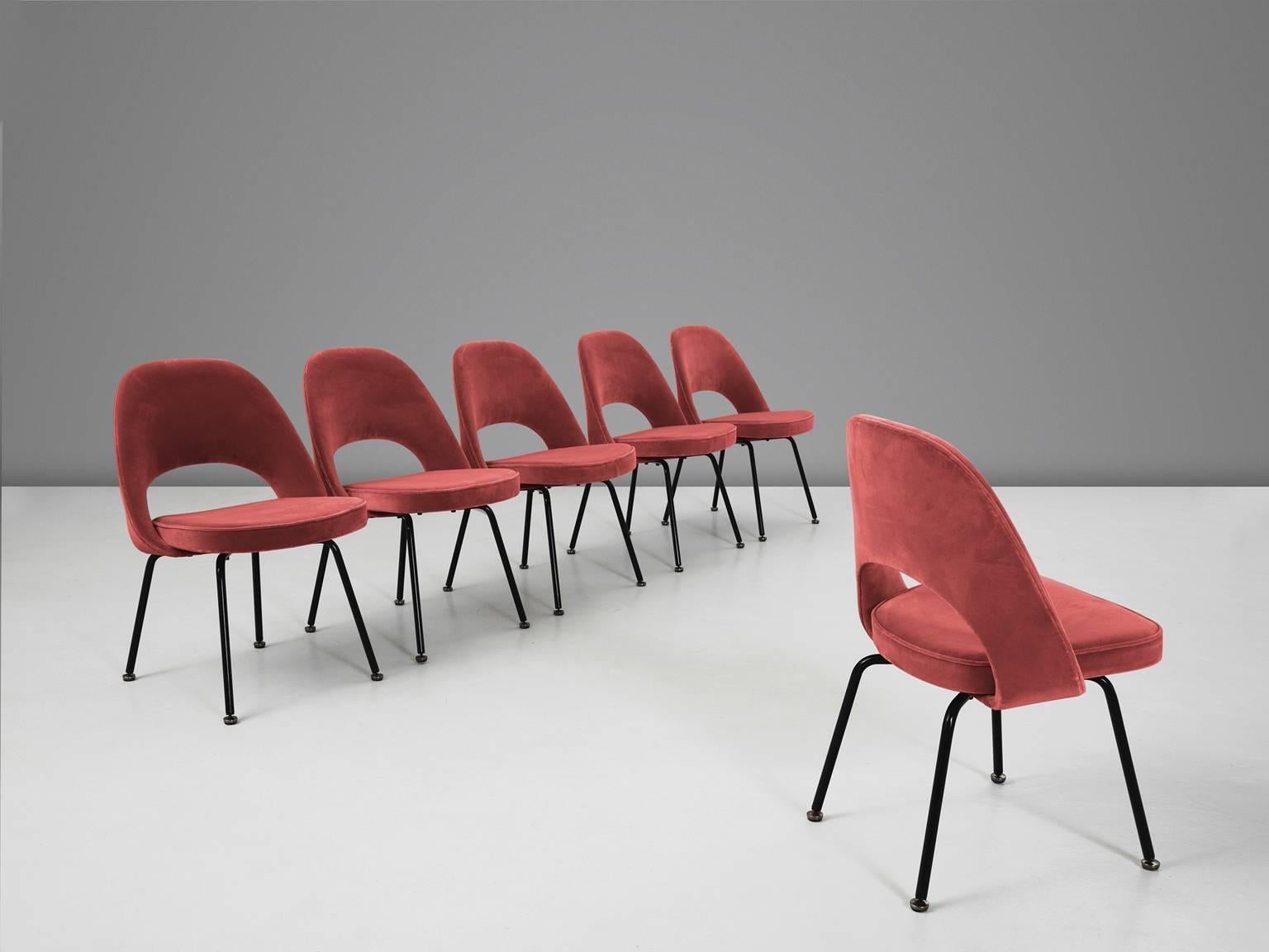 Mid-Century Modern Eero Saarinen for Knoll International Reupholstered Chairs