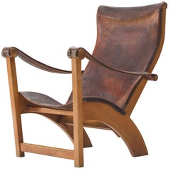 Mogens Voltelen for Niels Vodder Original Patinated 'Copenhagen Chair'