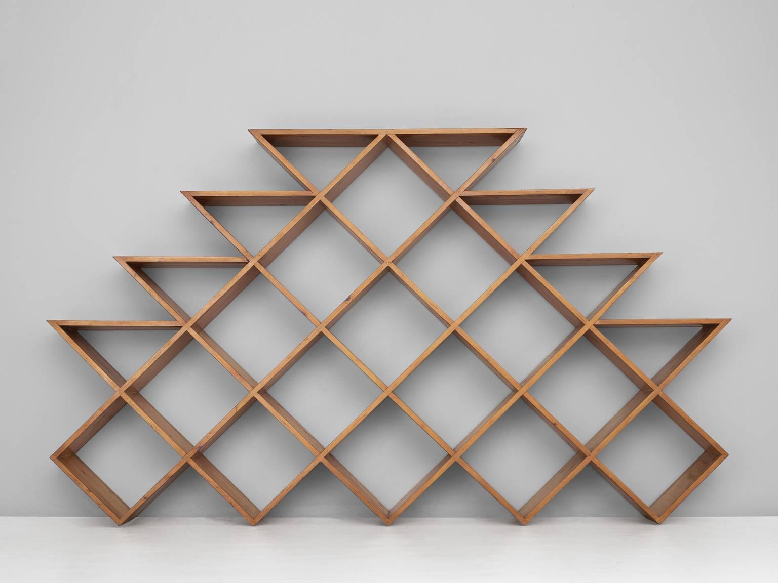 diagonal bookshelf