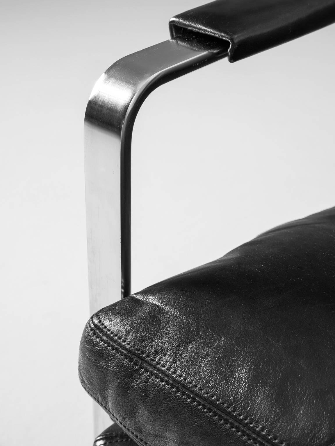Preben Fabricius Three-Seat Leather Sofa 1