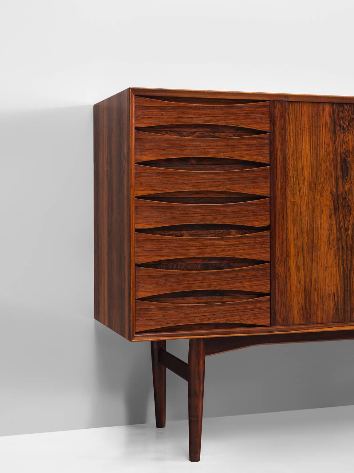Arne Vodder for Sibast Rosewood Sideboard, circa 1960 In Good Condition In Waalwijk, NL
