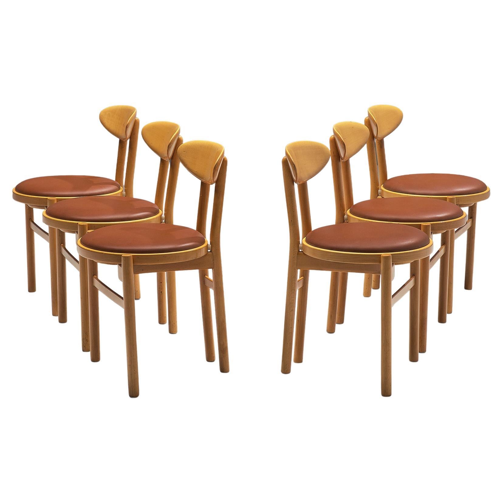 Italian Dining Chairs by Pozzi