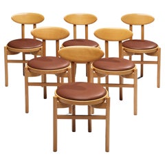 Pozzi Italian Dining Chairs in Beech 