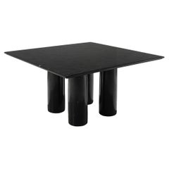 Architectural Mario Bellini 'Il Colonnato' Dining Table in Black Marble