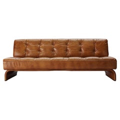 Vintage Johannes Spalt for Wittmann Constanze Sofa in Cognac Leather