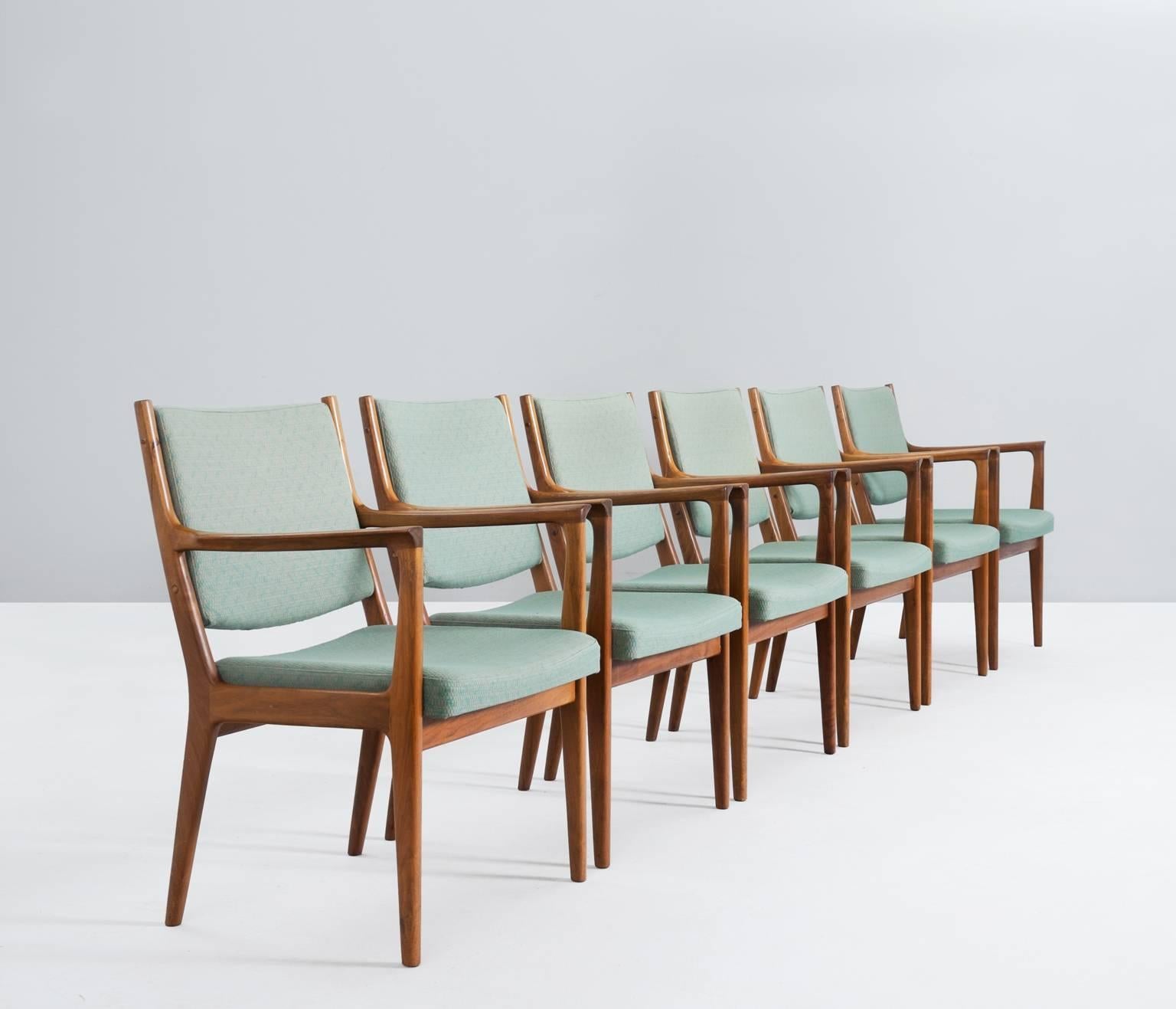 Scandinavian Modern Very Large Set of Teak Armchairs, Sweden, 1960s