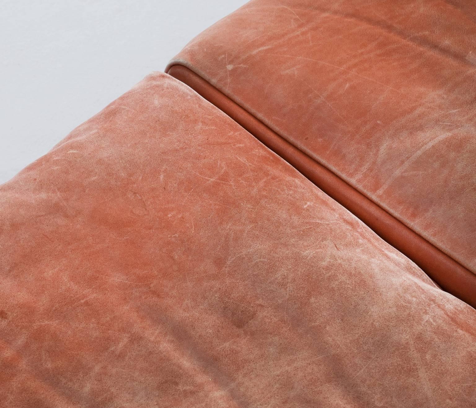 Italian Lella & Massimo Vignelli 'Sartoga' Four-Seat Sofa
