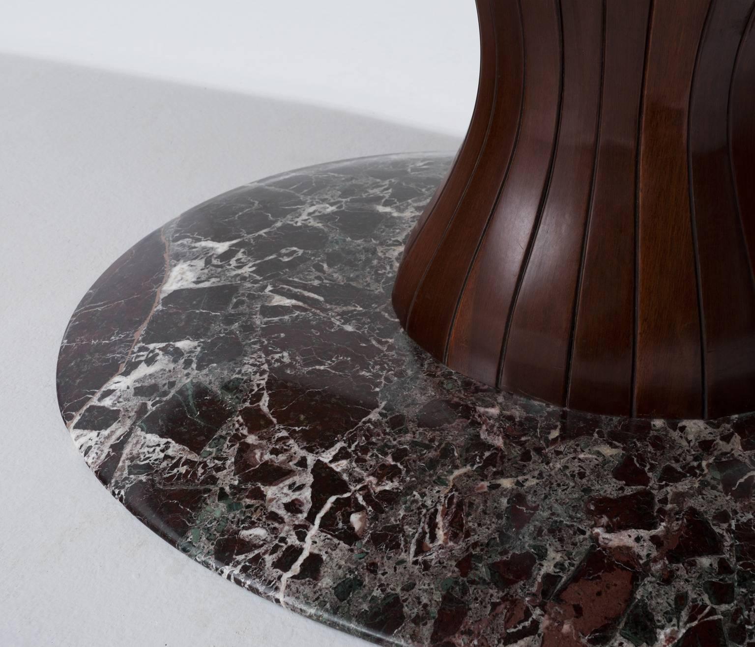 marble pedestal dining table