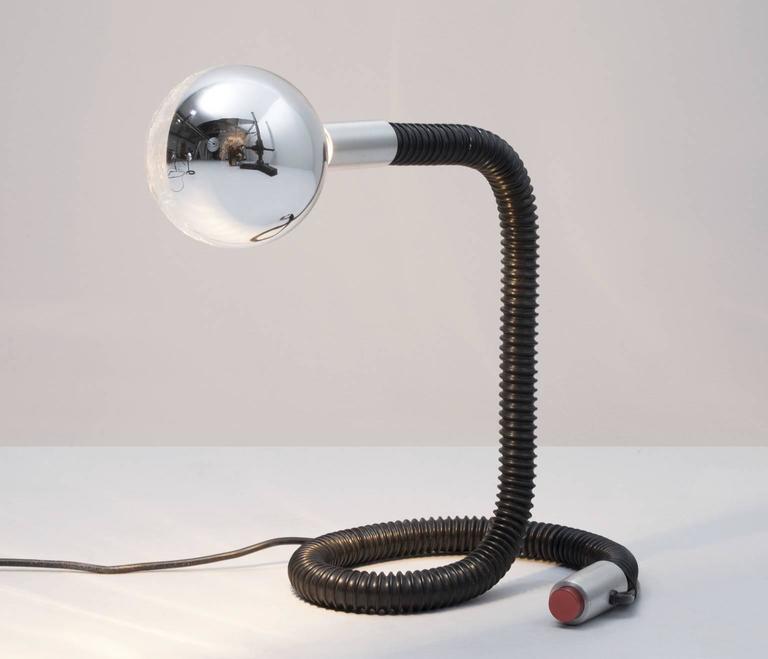 Pair of 'Snake' Table lamps For Sale at 1stDibs
