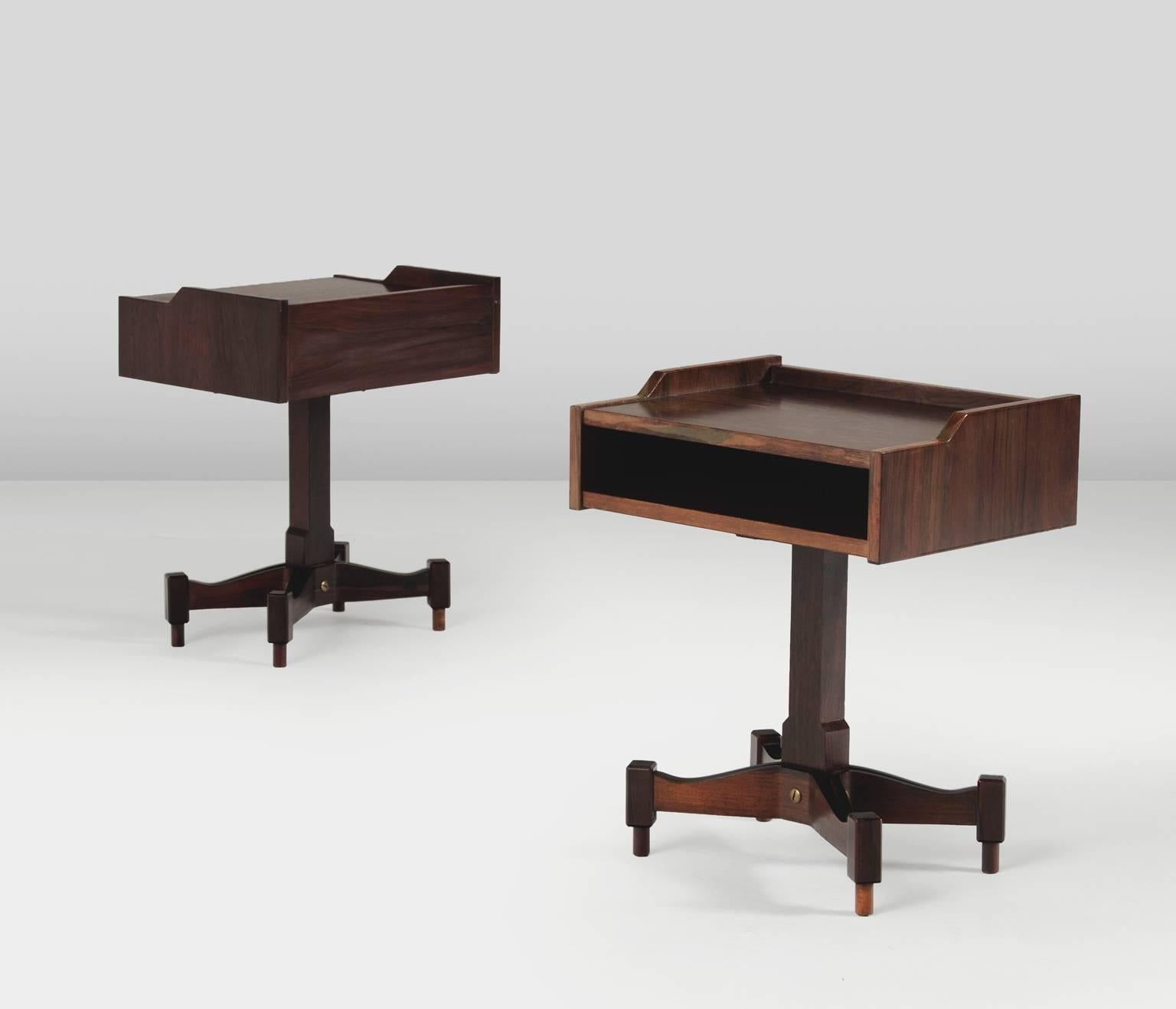 Mid-Century Modern Claudio Salocchi Pair of Side Tables