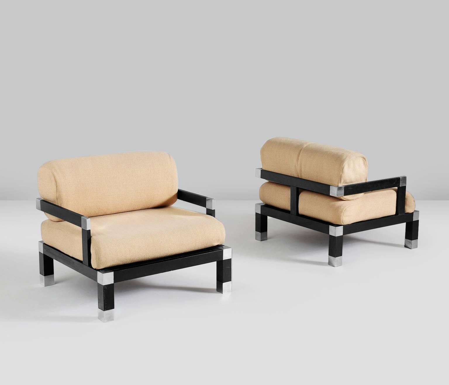Mid-Century Modern Romeo Rega Pair of Club Chairs