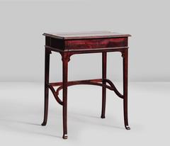 French Art Nouveau Folding Secretary in Solid Mahogany