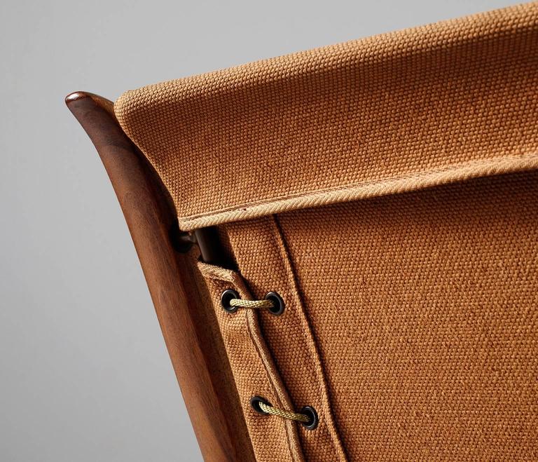 Pair of 'X' Chairs by Peter Hvidt and Orla Mølgaard Nielsen For Sale at