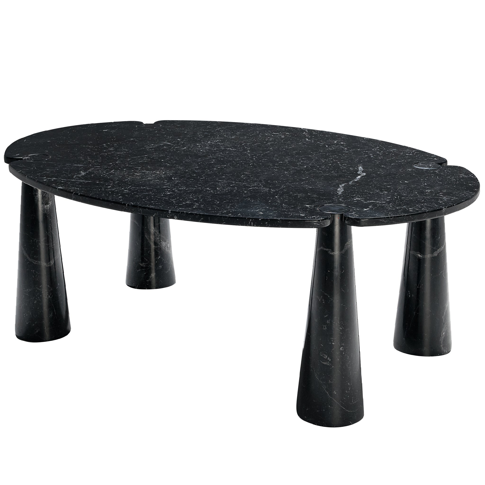 Table de salle à manger Angelo Mangiarotti pour Skipper 'Eros' en marbre Marquina