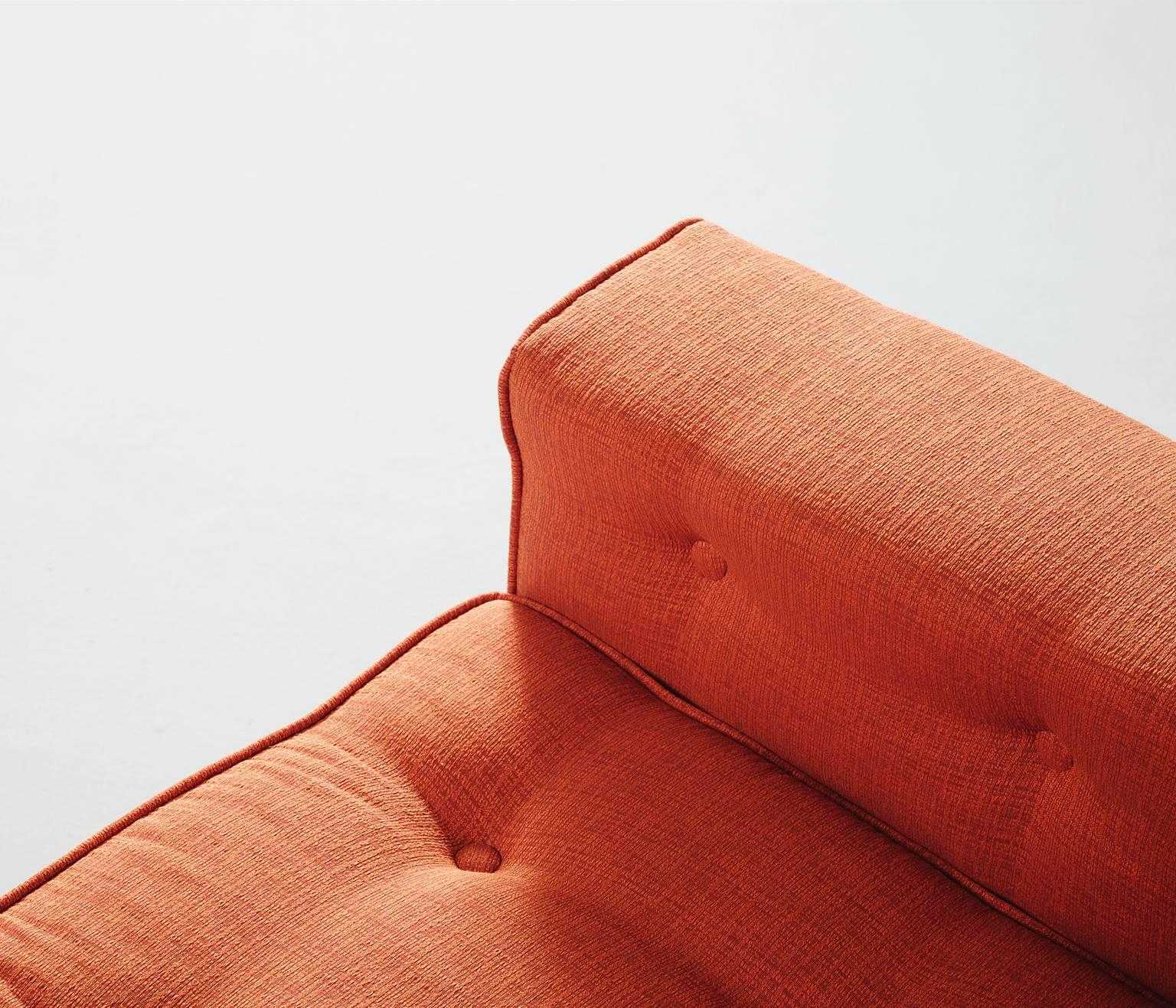 Fabric Pair of Rosewood Lounge Chairs, Jorge Zalszupin