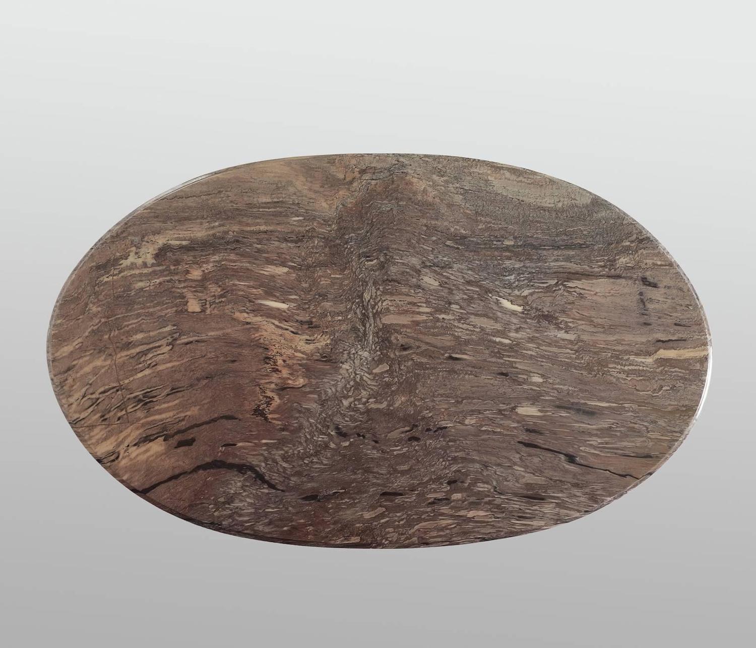 Pedestal Table with Marble Top For Sale at 1stdibs