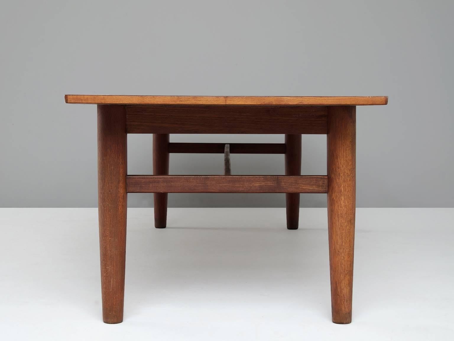 Mid-20th Century Large Dining or Conference Table in Teak 