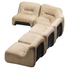Diego Mattu for 1P 'Malù' Modular Sofa in Beige Upholstery