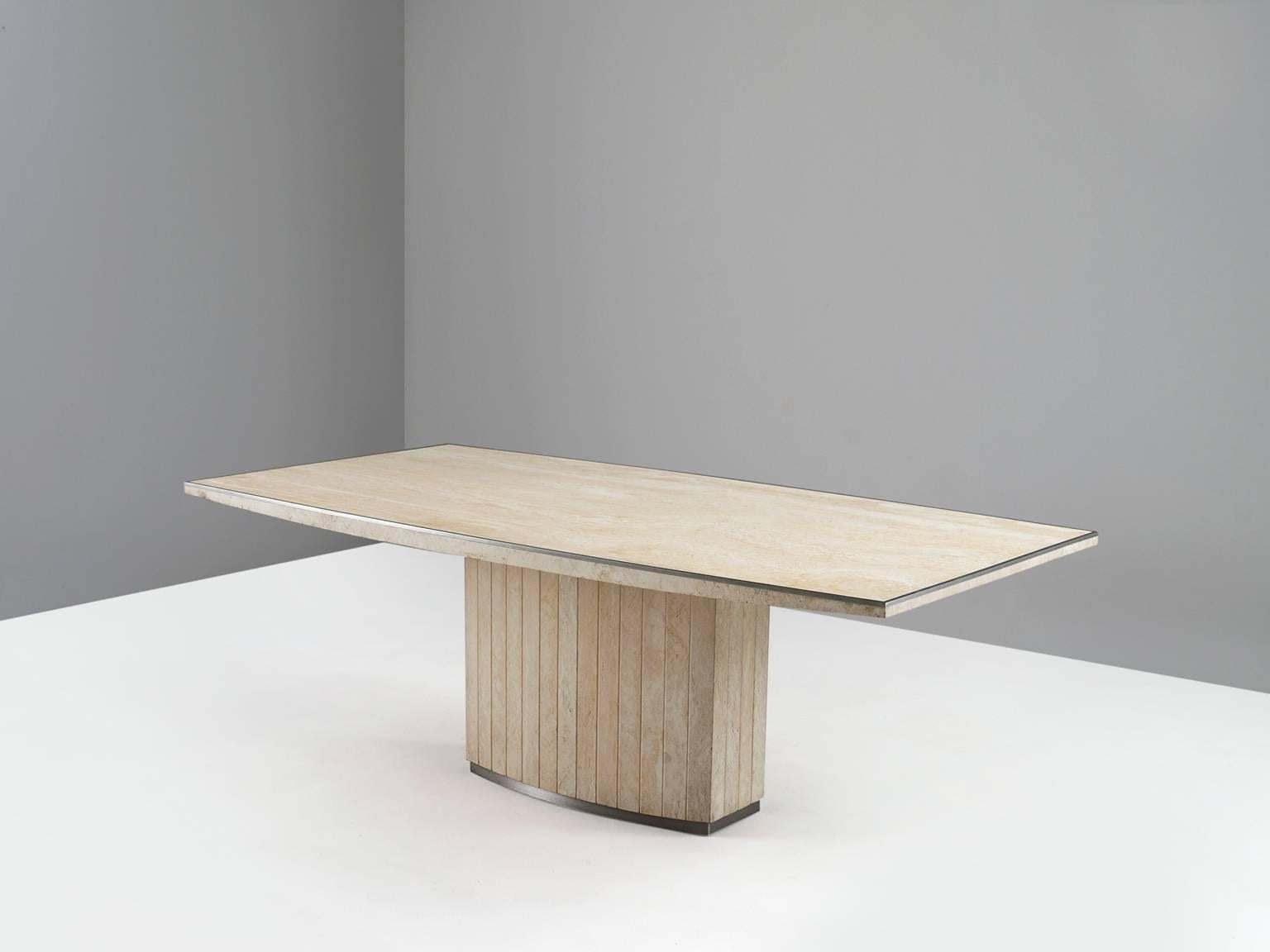 travertine dining table for sale