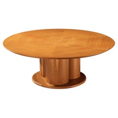 Mesa de Comedor Redonda Post-Modern Grand 200 cm/78 in con Base de Pedestal