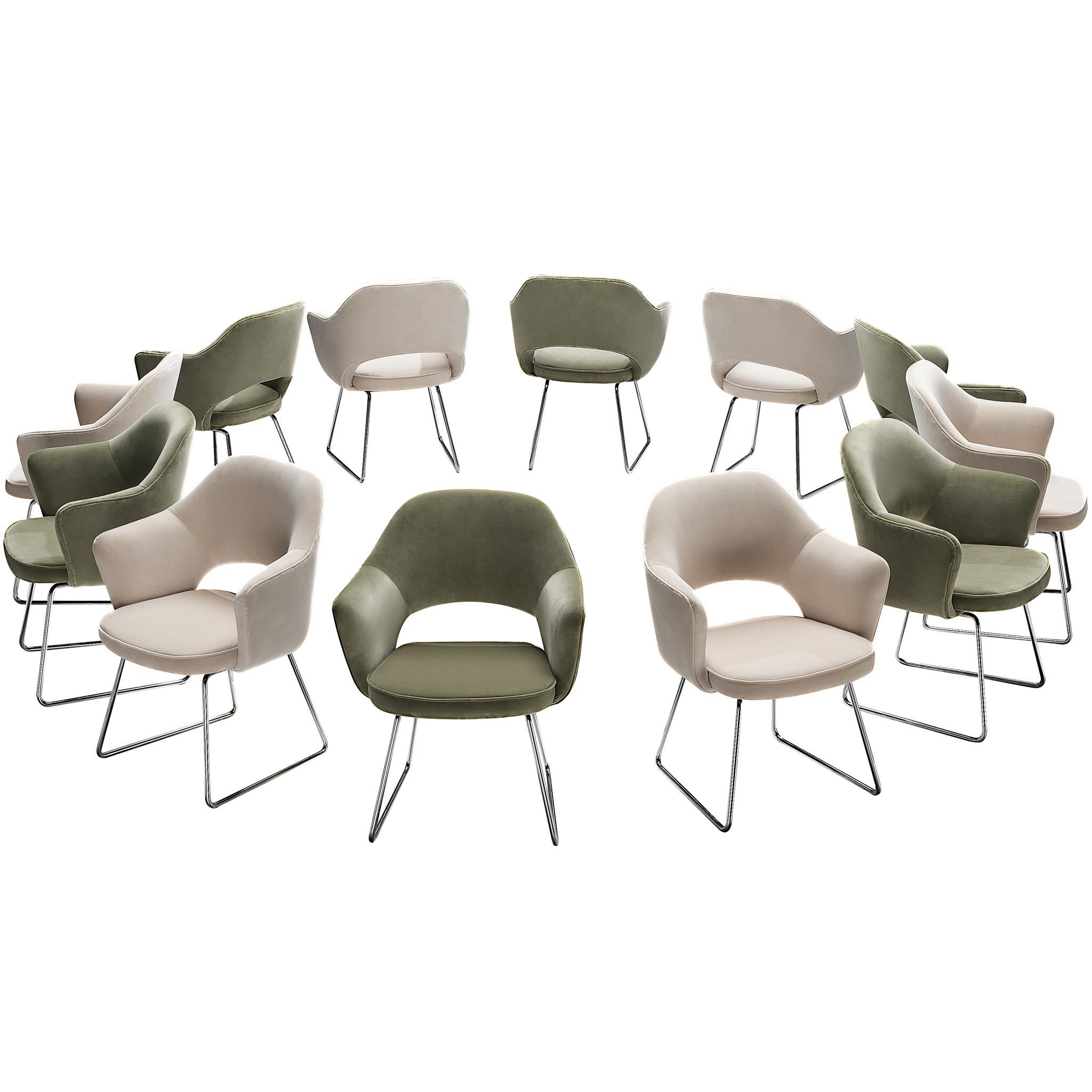 Poltrona 'Conference' di Eero Saarinen in edizione limitata in pelle di pecora
