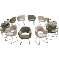 Eero Saarinen Limited Edition ‘Conference’ Armchair in Sheepskin