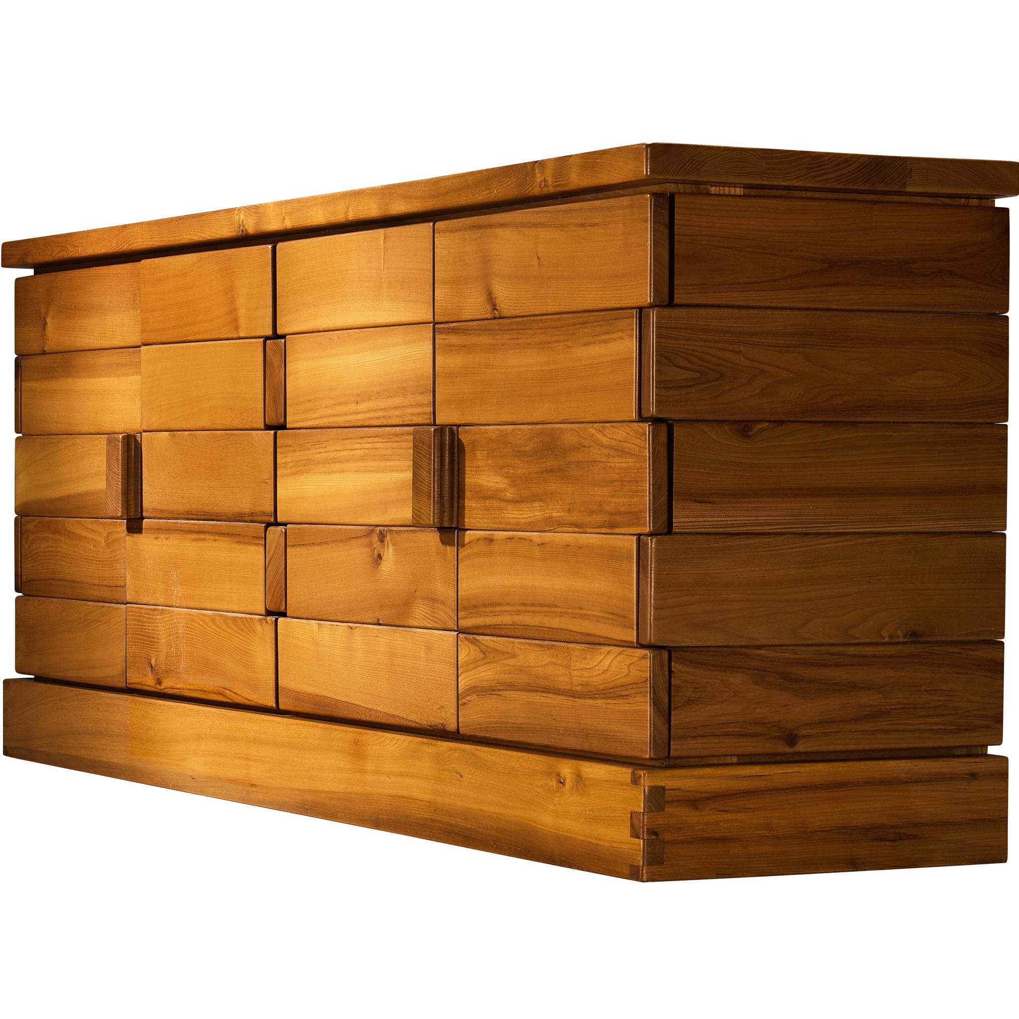 Buffet Maison Regain en orme massif en vente