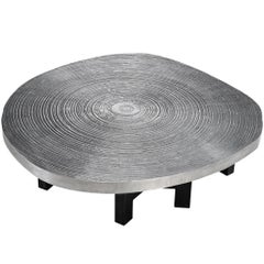 Ado Chale 'Goutte d'Eau' Couchtisch aus Aluminium